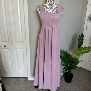 Purple Sleeveless Maxi Dress